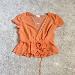 Superdown orange top
